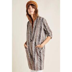 Anthropologie x Blank NYC Snake Charmer Jacket Women Size Small Vegan Suede NWOT